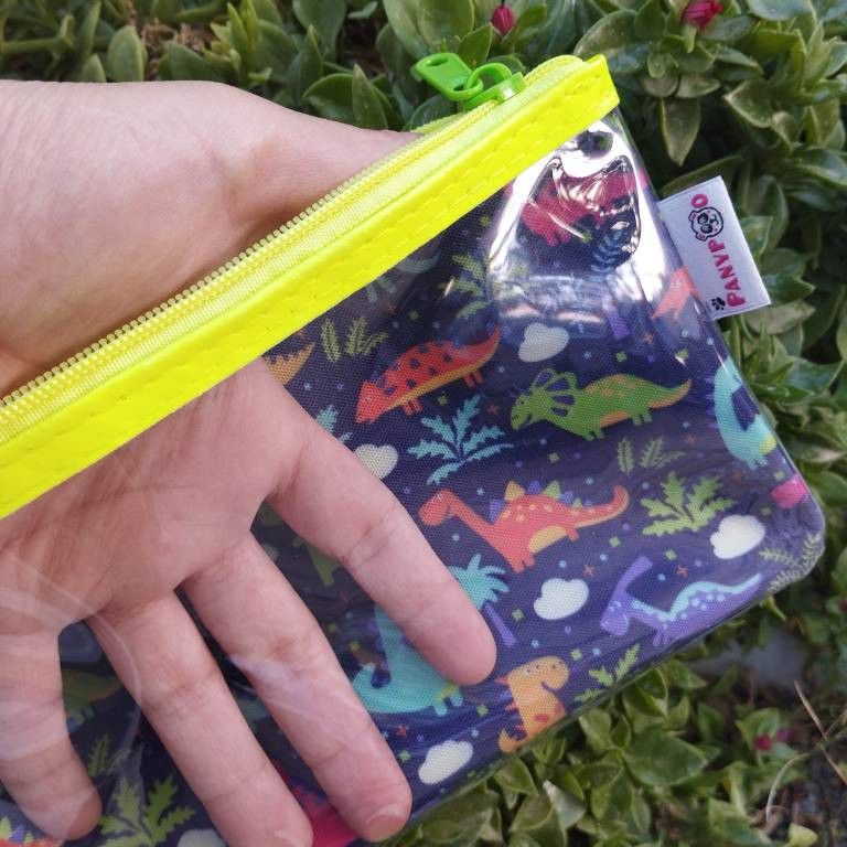 جامدادی پانی پو مدل شفاف طرح آکواریوم ژوراسیک