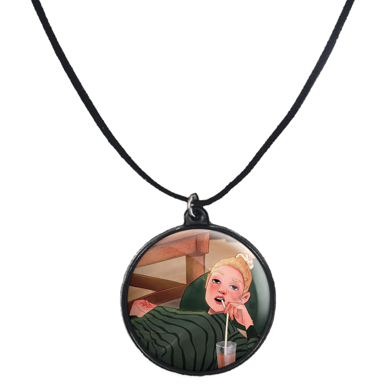 گردنبند پرمانه طرح فرندز کد pmb.18780 مدل دو طرفه