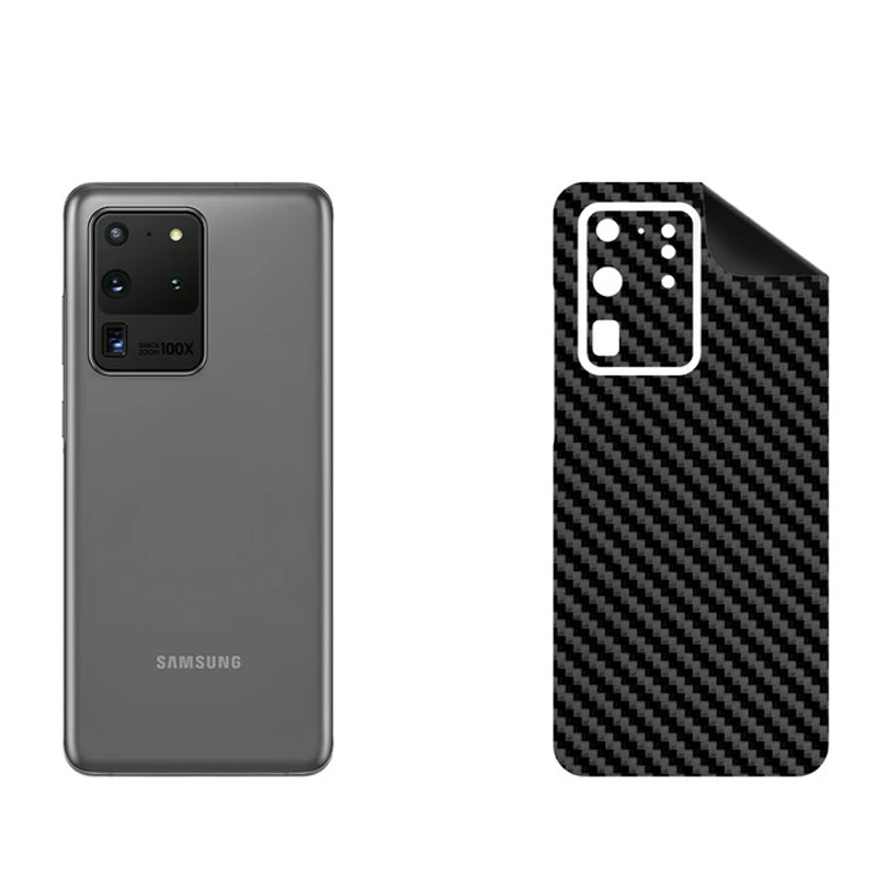 برچسب پوششی بستور مدل BT-Fiber طرح فیبر کربن مناسب برای گوشی موبایل سامسونگ Galaxy S20 Ultra 5G