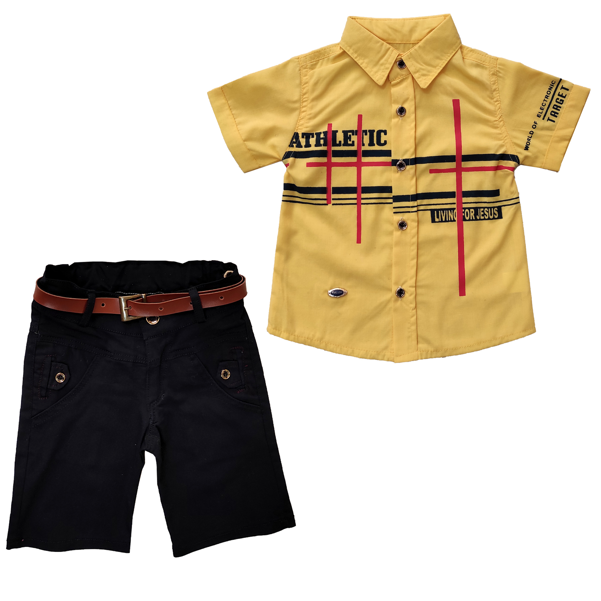 ست پیراهن و شلوارک پسرانه کد Z-185