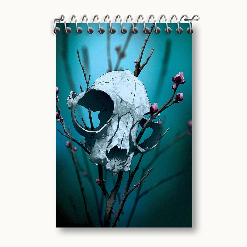 دفتر یادداشت 50 برگ خندالو مدل اسکلت (Skeleton) کد F994