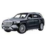 ماکت ماشین بازی فلزی شاسی‌بلند بنز GLS600 مقیاس 1:24 با طراحی دقیق، چراغ‌دار، دارای صدا و حرکت جلو و عقب