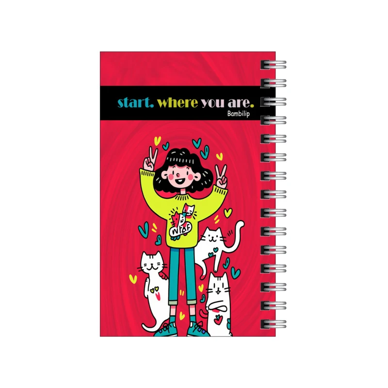 دفترچه یادداشت 50 برگ طرح انگیزشی دخترانه مدل to do list کد 0081610