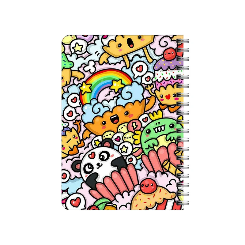 دفترچه یادداشت بامبیلیپ مدل چوبی طرح کاپ کیک های  خوشحال کد 3638714