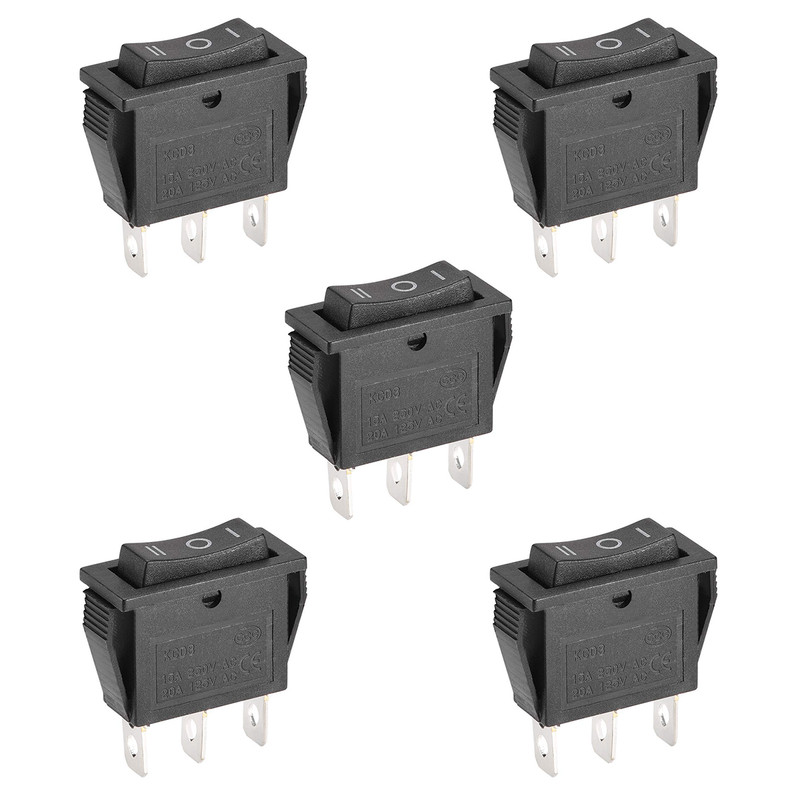 کلید راکر مدل 3 وضعیتی کد KCD3 بسته 5 عددی کلید راکر مدل 3 وضعیتی کد KCD3 بسته 5 عددی