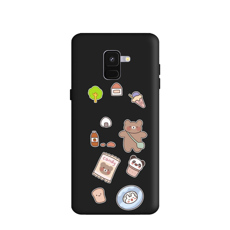 کاور طرح خرس شکلاتی کد m2529 مناسب برای گوشی موبایل سامسونگ Galaxy A8 Plus 