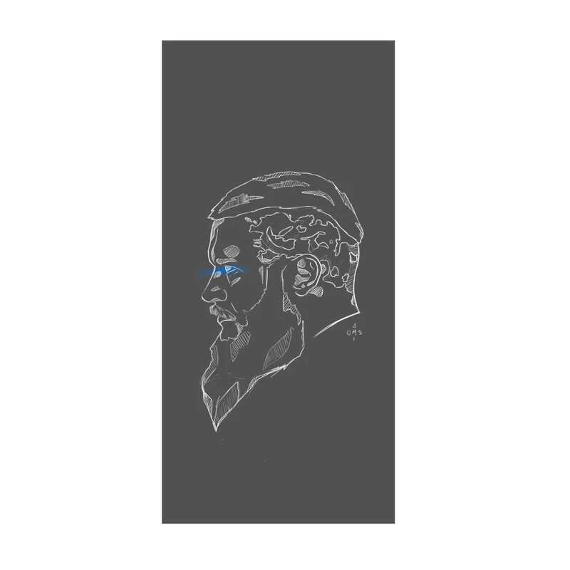  استیکر لپ تاپ و موبایل مدل سریال طرح وایکینگ ها رگنار Vikings Ragnar کد 3577