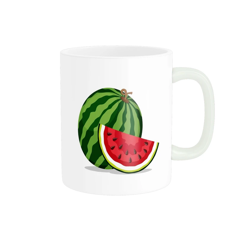ماگ پادآفرین مدل یلدایی شب یلدا شب چله طرح انار و هندوانه کد p2611