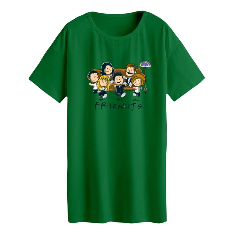 تی شرت لانگ زنانه مدل فرندز