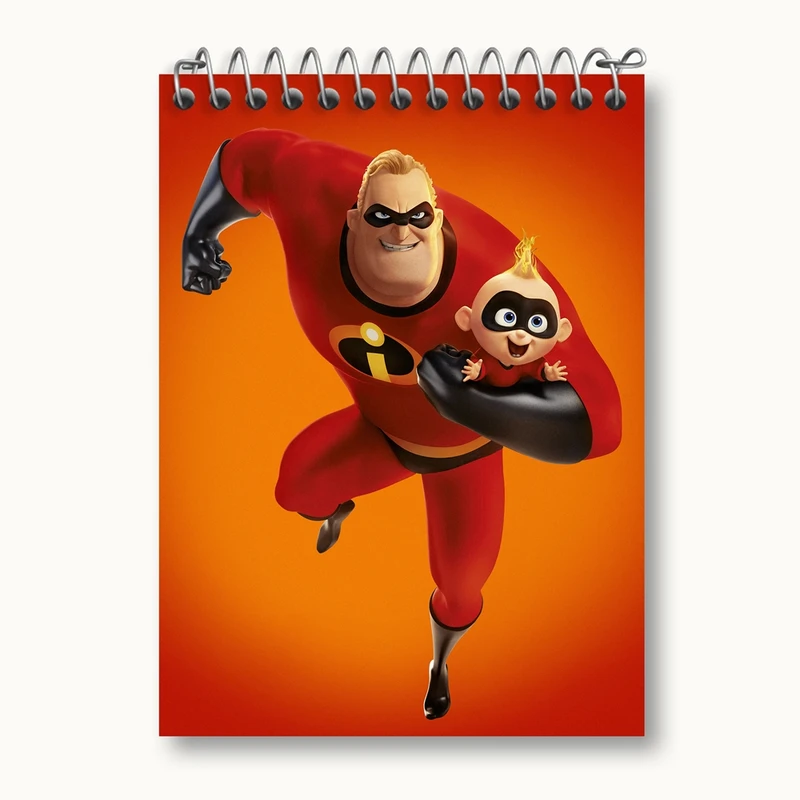 دفتر یادداشت 50 برگ خندالو مدل شگفت انگیزان The Incredibles کد 1847