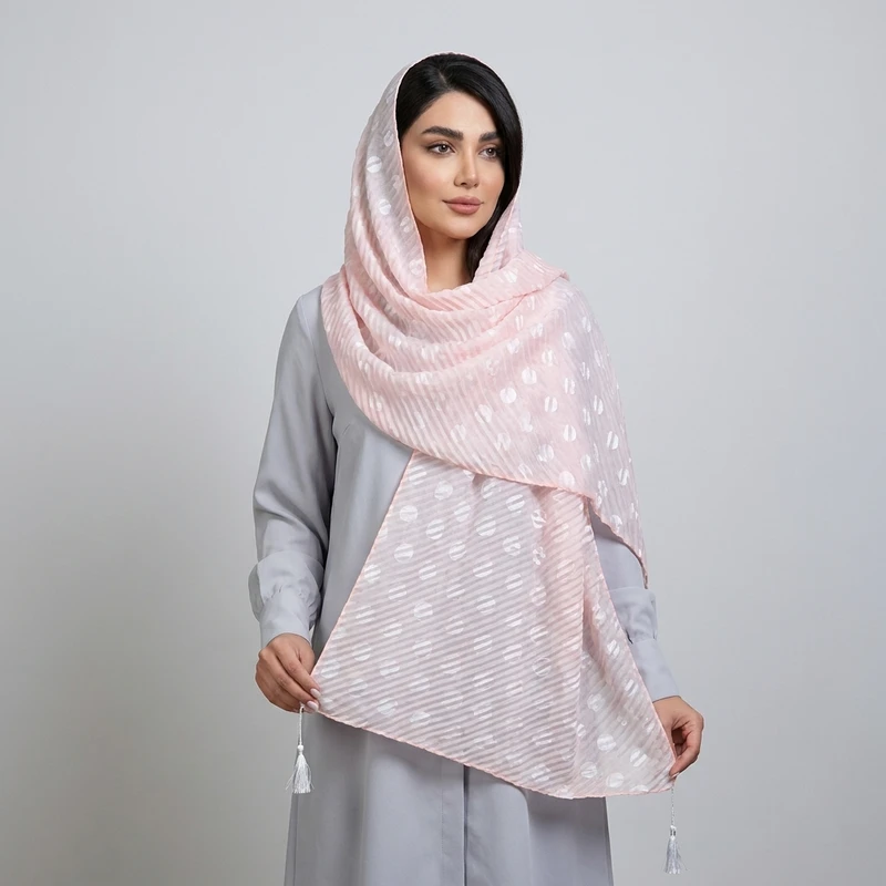شال زنانه مدل پلیسه 