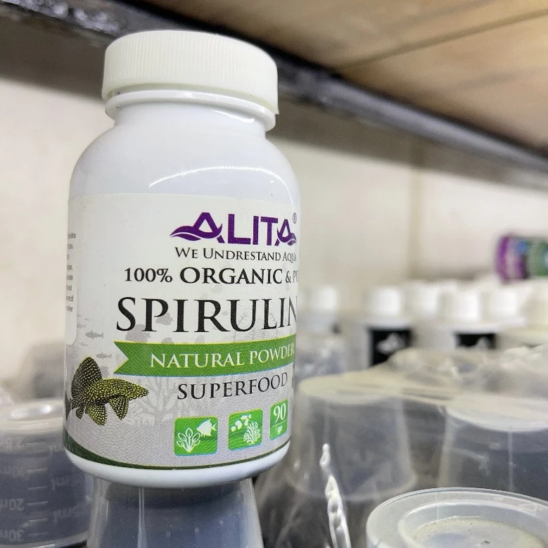عکس شماره 2 : پودر جلبک اسپیرولینا آلیتا مدل پودر خالص وزن 90 گرم