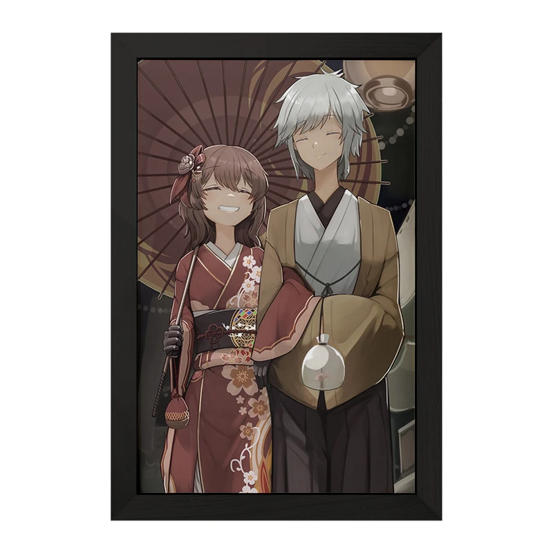 تابلو خندالو مدل بل و لیلی انیمه دانماچی کد 33516