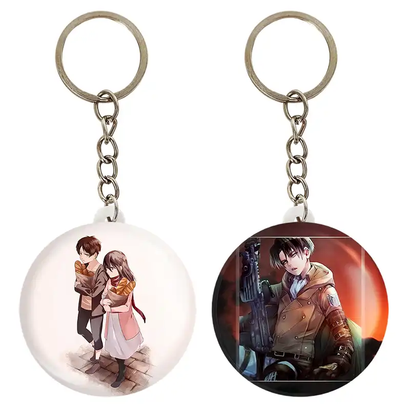 جاکلیدی خندالو مدل ارن و میکاسا انیمه اتک آن تایتان کد 1858318581 مجموعه 2 عددی