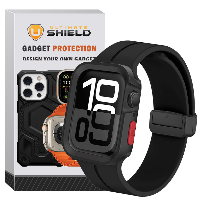 بند آلتیمیت شیلد مدل SIC Mag Defender مناسب برای اپل واچ سری 4/5/6/Se سایز 40mm به همراه کاور