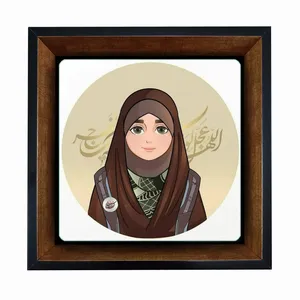 تابلو کاشی مبین ایده طرح دختر باحجاب کد   X27  -  m796
