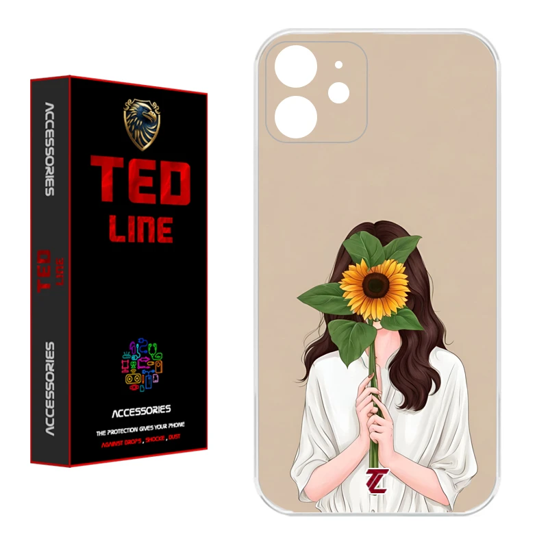 کاور تدلاین طرح دختر آفتابگردان کد 1153 مناسب برای گوشی موبایل اپل Iphone 12
