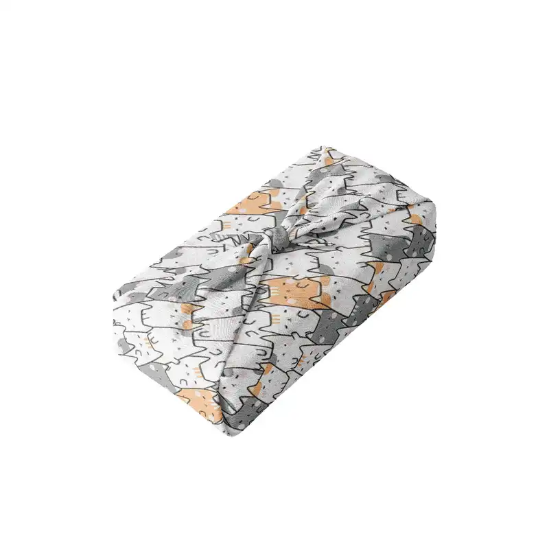 کاغذ کادو ترمه طراحان ایده مدل پترن گربه های بامزه کد strm0196