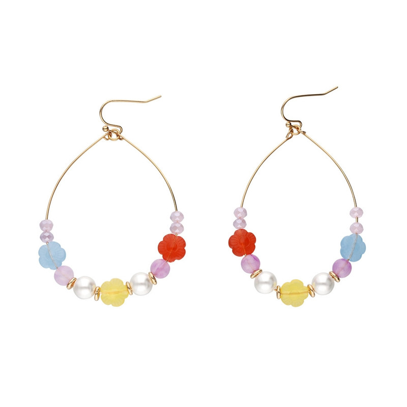 گوشواره زنانه مدل Beaded teardrop