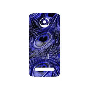 MAHOOT Purple Feather Cover Sticker for Motorola Moto Z2 Play