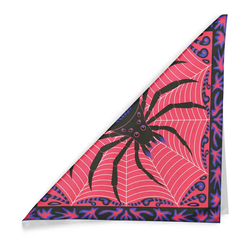 دستمال سر و گردن هاماگراف مدل عنکبوت