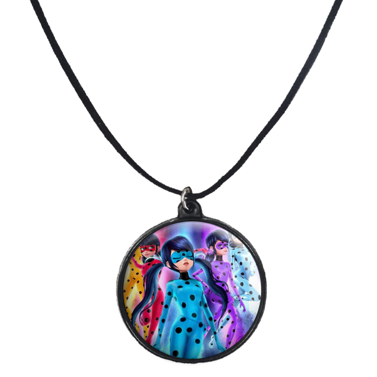 گردنبند پرمانه طرح کفشدوزکی کد pmb.1303مدل دو طرفه