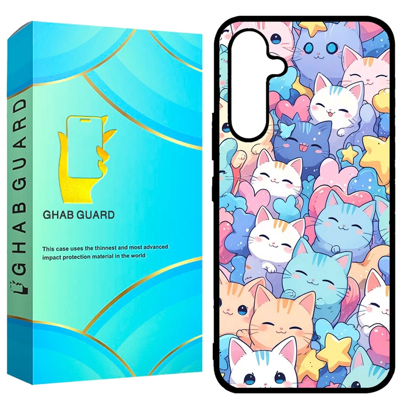کاور قاب گارد طرح گربه مدل GCHPA54 مناسب برای گوشی موبایل سامسونگ  Galaxy A54 5G