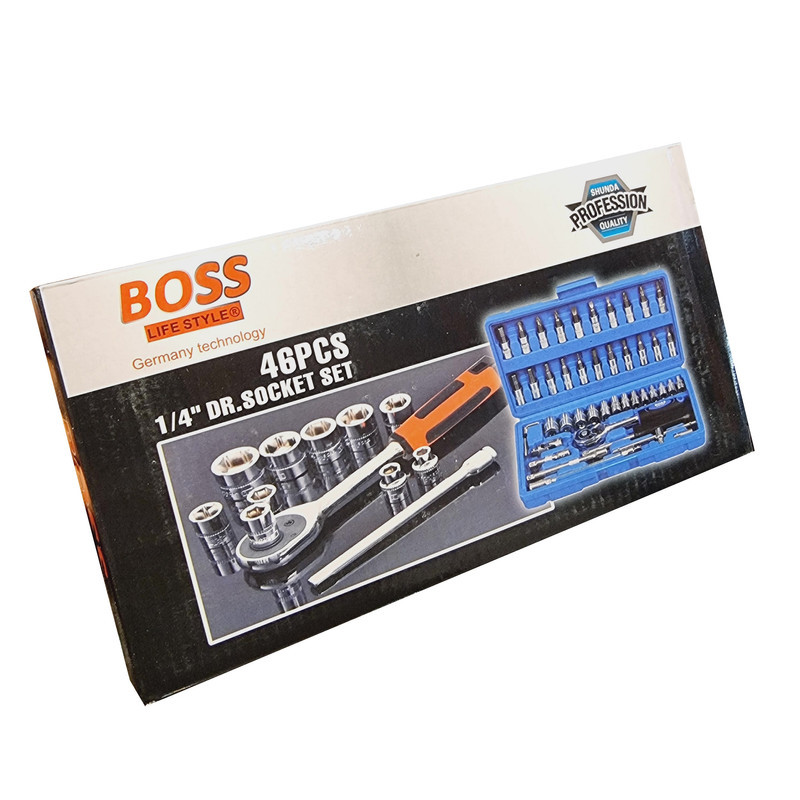 آچار بکس باس مدل CR-V مجموعه 46 عددی آچار بکس باس مدل CR-V مجموعه 46 عددی