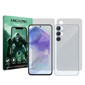 King Kong Tough model matte screen protector suitable for Samsung Galaxy A55 5G mobile phone along with the back protector 