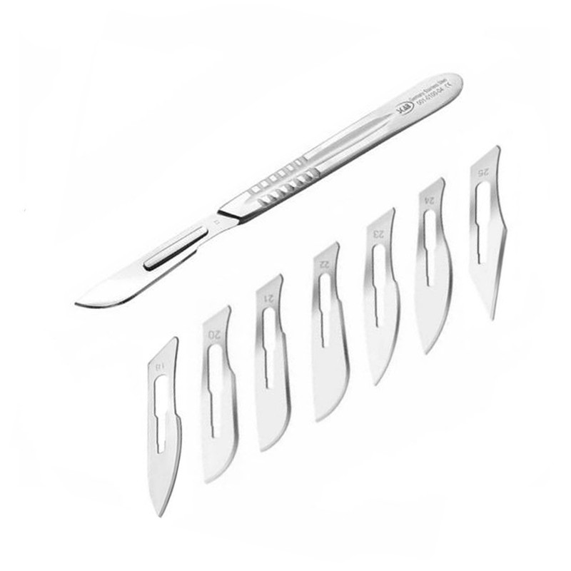 مجموع تیغ استریل جراحی شماره 18 الی 25 بسته 14 عددی مدل SKJMRJKLGH002369