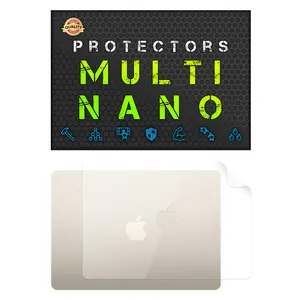 Multi Nano X-F1T Model Transparent Back Protector Suitable For Apple MacBook Air 13 M2 Chip A2681 13.6 inch 2022 Laptop