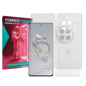 Perfect transparent screen protector suitable for OnePlus 12 Mobile phone with back protector