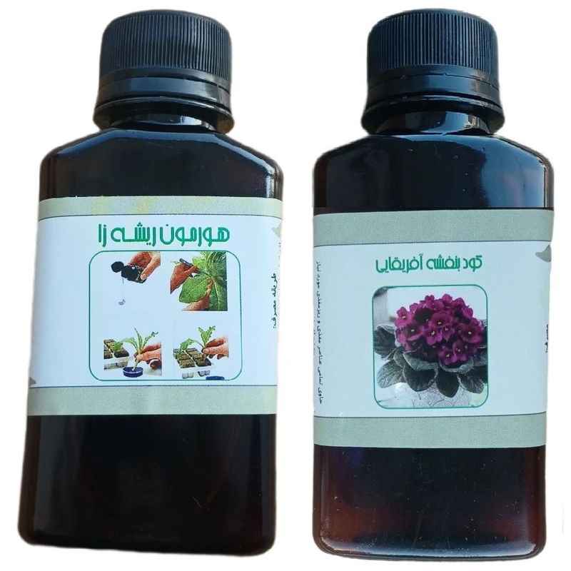 کود مایع بنفشه افریقایی و هورمون ریشه زا  مدل life drop حجم 110 میلی لیتر