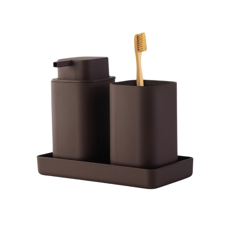 ست سرویس بهداشتی 3 تکه کنتراست مدل مربع