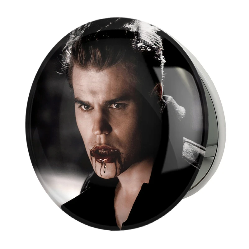 آینه جیبی خندالو طرح استفان سالواتوره خاطرات یک خون آشام The Vampire Diaries مدل تاشو کد 20285 