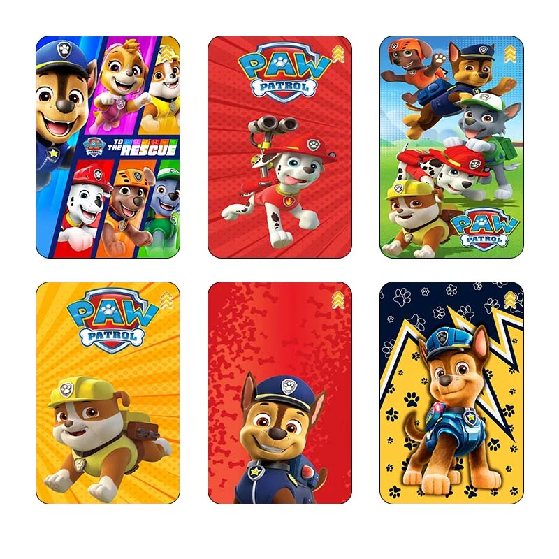 استیکر کارت مدل سام نگار طرح سگ های نگهبان paw patrol کد SP1483 مجموعه 6 عددی