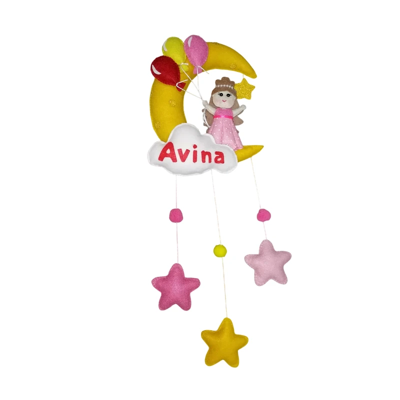 آویز تزیینی اتاق کودک مدل اسم کودک آوینا