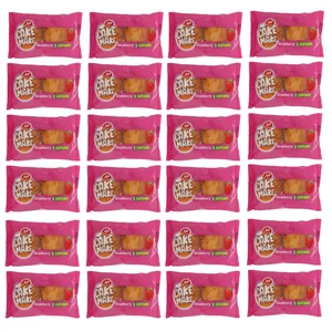 کیک دوقلوی توت فرنگی کیک میک - 50 گرم بسته 24 عددی