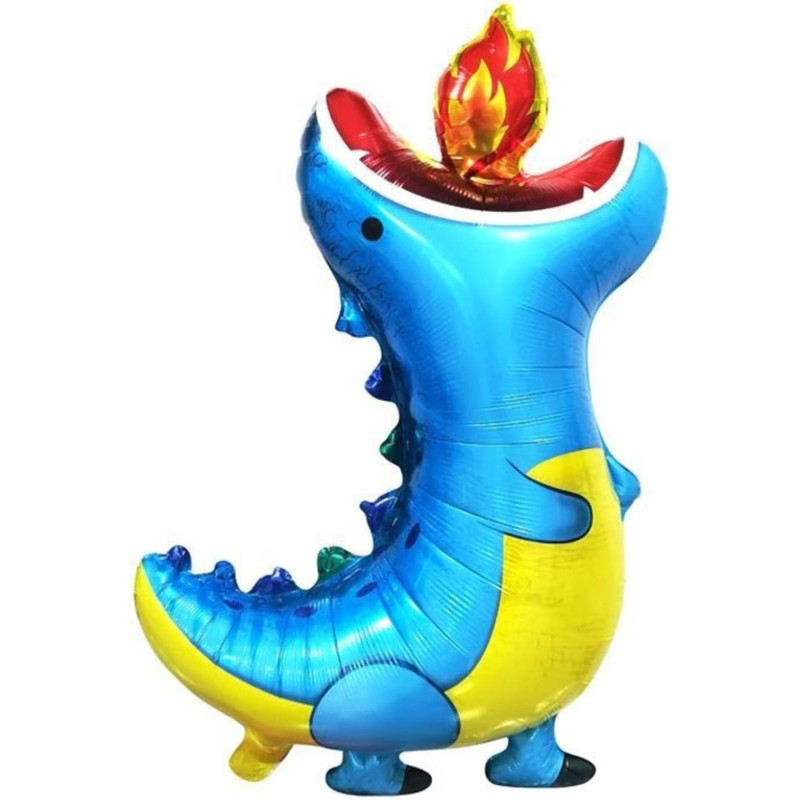 بادکنک فویلی طرح اژدها دایناسور آتشین کد DB20