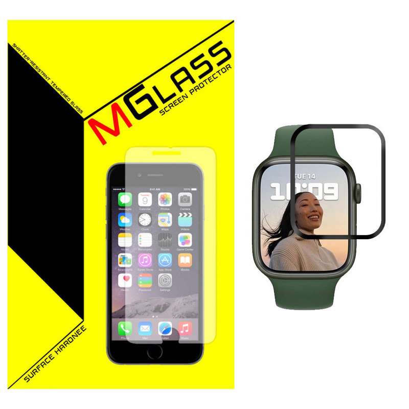 محافظ صفحه نمایش ام گلس مدل PMMA-01 مناسب برای اپل واچ Series 7 41mm