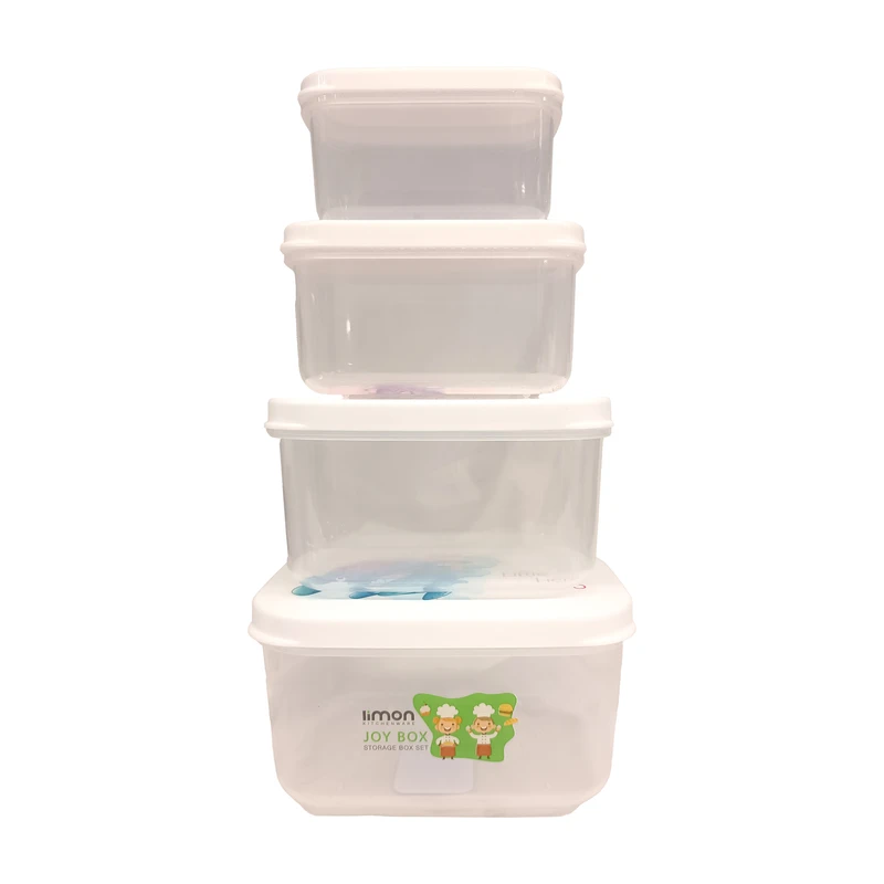 ظرف نگهدارنده لیمون مدل عروسکی مجموعه 4 عددی