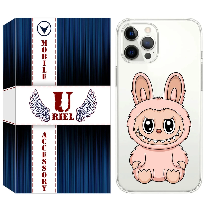 کاور یوریل مدل Clear کد 138 طرح لبوبو Labubu مناسب برای گوشی موبایل اپل iPhone 13 Pro
