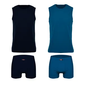 ست شورت و زیرپوش مردانه کیان تن پوش مدل 112300 مجموعه 2 عددی
