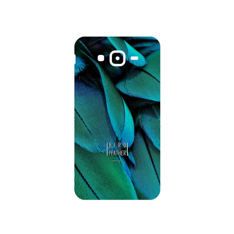 برچسب پوششی ماهوت مدل Green Feather مناسب برای گوشی موبایل سامسونگ Galaxy J7 Core
