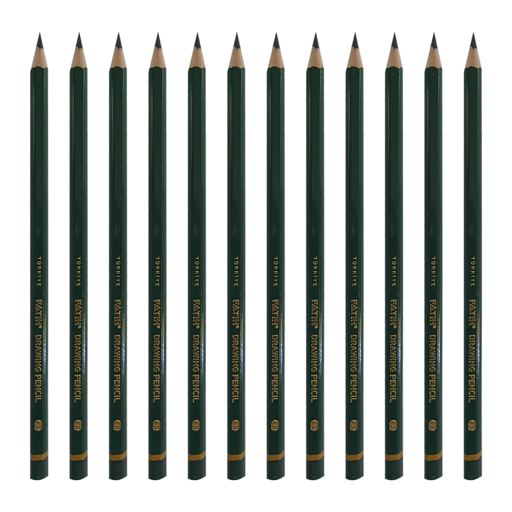 مداد طراحی فاتح مدل 6B بسته 12 عددی