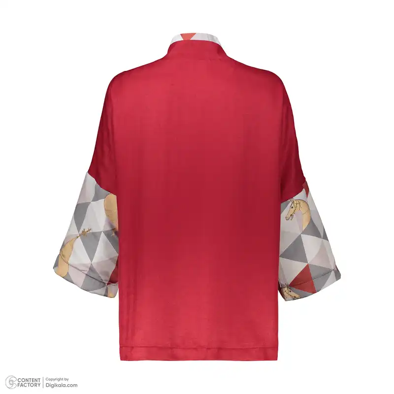 مانتو زنانه آدور مدل درفش رنگ زرشکی