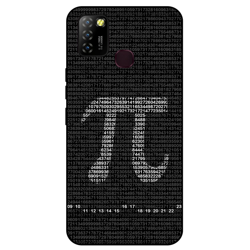 کاور مگافون طرح عدد پی مدل 7240 مناسب برای گوشی موبایل اینفینیکس Hot 10 Lite