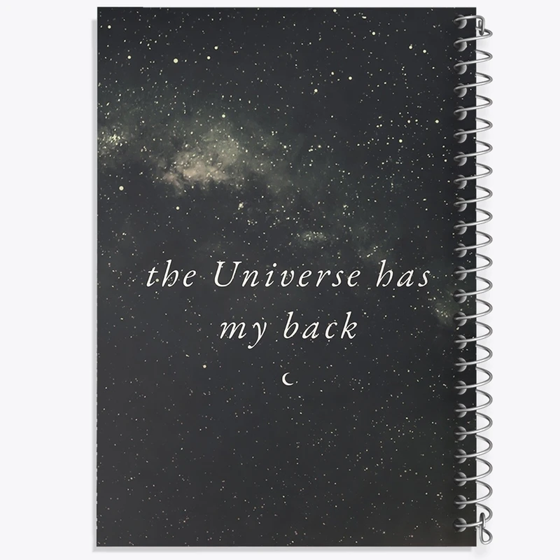 دفتر نقاشی 50 برگ خندالو طرح The Universe Has My Back کد F1257