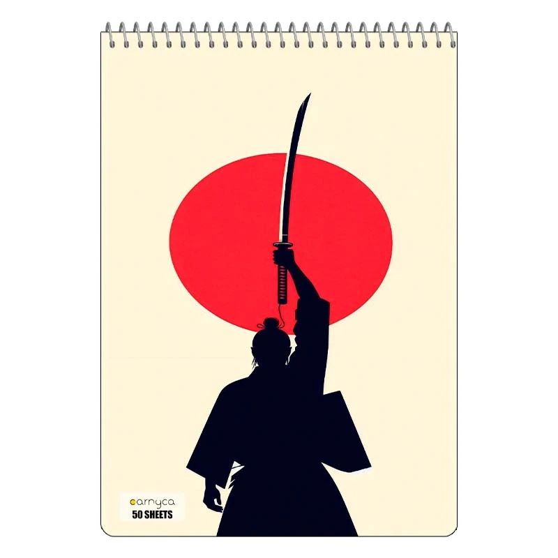 دفتر نقاشی 50 برگ سیمی کارنیکا طرح پوستر ژاپنی Japan poster کد 47926