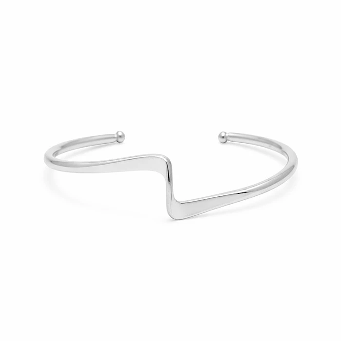 دستبند النگویی زنانه مدل موج